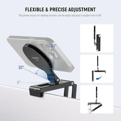 NEEWER SP08 Continuity Camera Mount for Desktop Monitor, Magnetic Tri Fold - style: SP08