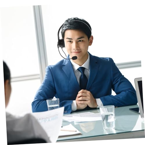 VILLCASE Black Single Ear Call Center Headset with Mic, Gaming Use