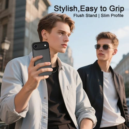 for iPhone 17 air Case Translucent Matte Phone Cover, [10 FT Military Grade Drop Protection] Slim Durable Shockproof Protective Bumper (Black, iPhone 17 air) - color: Black, size: iPhone 17 Air