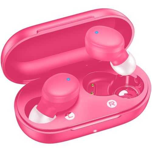 kurdene Wireless Earbuds Bluetooth 5.3 Light Weight in Ear Headphones - color: Hot Pink