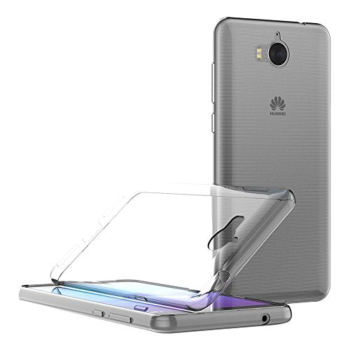 MaiJin Case for Huawei Y5 2017 / Huawei Y6 2017 (5 inch) Soft TPU Rubber Gel Bumper Transparent Back Cover