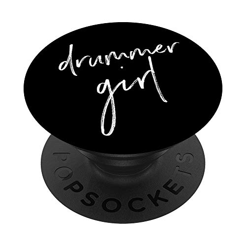 Drummer Pop Socket Black and White Drummer Gifts for Girls PopSockets PopGrip: Swappable Grip for Phones & Tablets