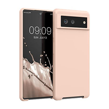 kwmobile Case Compatible with Google Pixel 6 Case - TPU Silicone Phone Cover with Soft Finish - Coconut Swirl - color: Coconut Swirl, size: Pixel 6