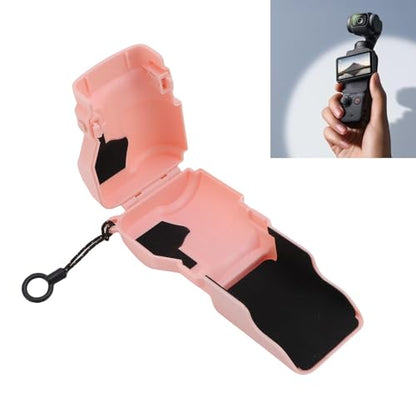 Camera Lens Screen Protector for Tablet, Scratchproof Protective Cover with Anti Shock Sponge, Lanyard Attachment, Easy Open Close Design, Pink - color: Pink