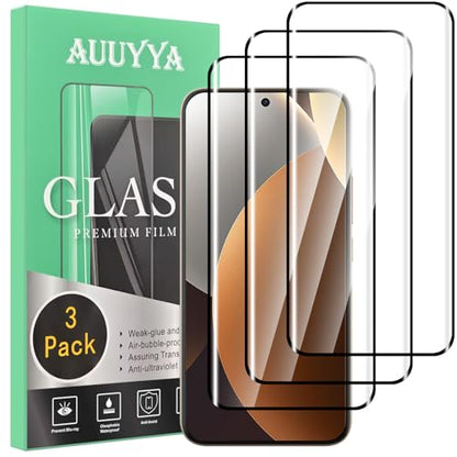 3-Pack for Xiaomi Redmi Note 15 Pro+ Plus 5G Screen Protector Tempered Glass, 3D Full Edge Coverage Film, 9H Hardness HD Bubble-Free Film, Anti-Scratch Premium Protective Glass - size: Redmi Note 15 Pro Plus