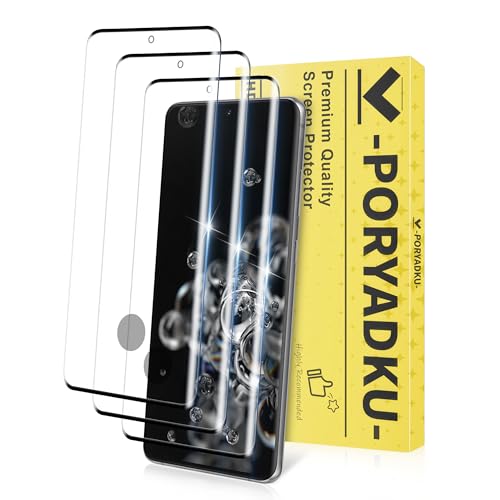 3 Pack for Samsung Galaxy S20 Ultra Screen Protector, 9H Tempered Glass Full Coverage, Case Friendly, HD Clear, Anti-Scratch, Fingerprint Compatible, Bubble-Free for S20 Ultra 5G 6.9” - size: 6.9 Inch-Galaxy S20 Ultra
