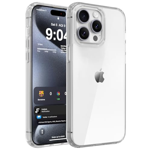 DEERLAMN Clear Case for iPhone 16 Pro Max 6.9-Inch, Military Grade Drop Protection Anti-Scratch Transparent Ultra Slim Non-Yellowing Shockproof Protective Phone Cover - size: iPhone 16 Pro Max 6.9-Inch