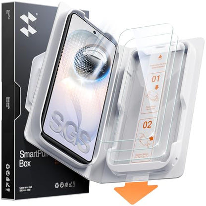 SMARTDEVIL 3 Pack HD Clear Screen Protector for Samsung Galaxy S26 | Ultrasonic Fingerprint Sensor Compatible, Anti-Shatter 9H Tempered Glass, SmartPull Box Bubble-Free Easy Install - size: S26 6.7 inches