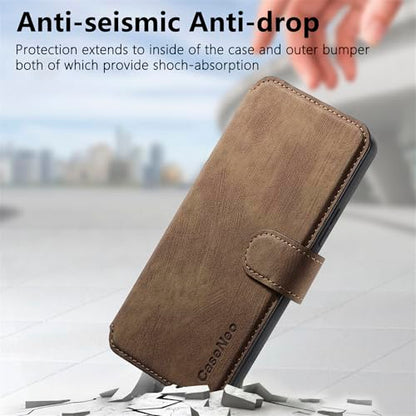 2 in 1 Detachable Wallet Case for Google Pixel 10a CMG Brown | PU Leather Magnetic Flip Folio Case with RFID Blocking Card Holder, Credit Card Slots Kickstand, Shockproof Protective Cover - color: Brown, size: Google Pixel 10a