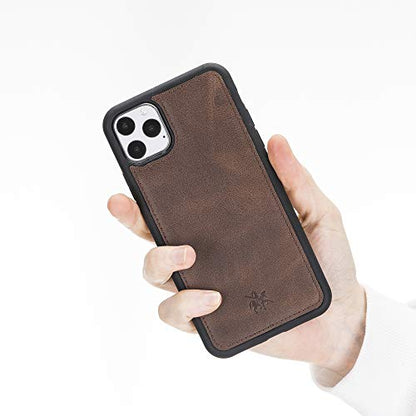 Venito Lucca Leather Case Compatible with iPhone 11 Pro Max (6,5inch) – Extra Secure with Padded Back Cover -Coffee Brown - color: Coffee Brown, size: iPhone 11 Pro Max