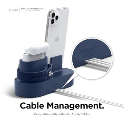 elago 3 in 1 Charging Station for iPhone, AirPods, AirPods Pro, Apple Watch - color: Jean Indigo