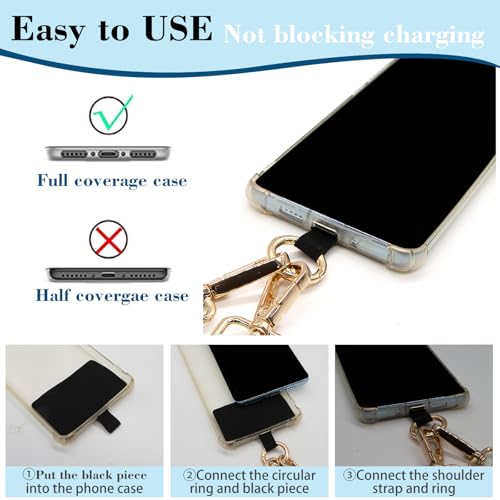 Long Keeper Phone Crossbody Chain Acrylic Phone Lanyards with Zipper Wallet Women Cellphone Strap Wrist Bracelet Purse Strap - color: Transparent Gold Beige