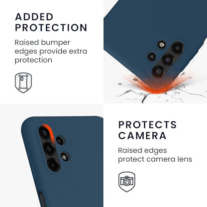 kwmobile Case Compatible with Samsung Galaxy A13 4G Case - Soft Slim Protective TPU Silicone Cover - Navy Blue - color: navy blue, size: Galaxy A13 4G