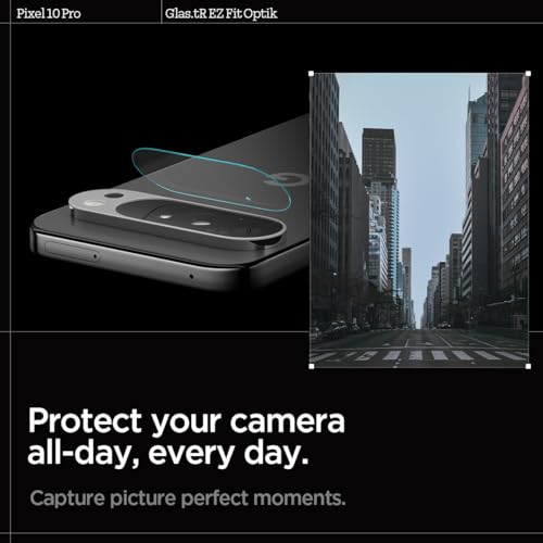 Spigen Glas.tR EZ FIT Optik Camera Lens Protector for Pixel 10 Pro - size: Pixel 10 Pro
