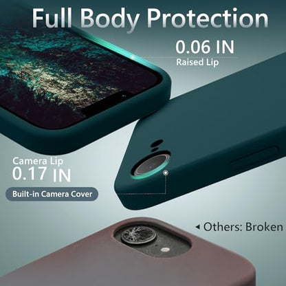 FireNova Magnetic for iPhone 17e Case/iPhone 16e Case,Teal | Compatible with MagSafe, Silicone Upgraded [Camera Protection] Phone Case, with Soft Anti-Scratch Microfiber Lining Inside - color: Teal, size: Iphone 17e/Iphone 16e