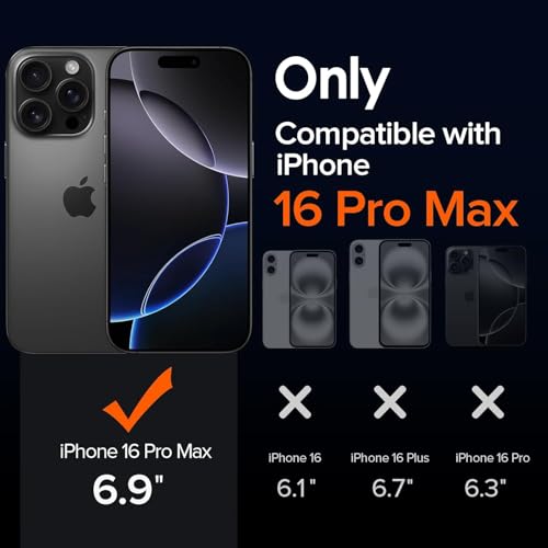 5 in 1 Clear Case for iPhone 16 Pro Max 6.9-Inch, with 2 Pack Full Coverage Tempered Glass Screen Protectors and Camera Lens Protectors, Non-Yellowing Shockproof Bumper Phone Cover - size: iPhone 16 Pro Max