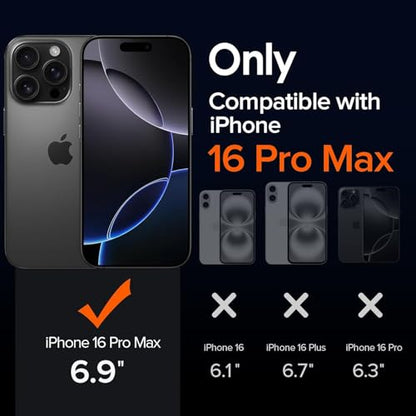 5 in 1 Clear Case for iPhone 16 Pro Max 6.9-Inch, with 2 Pack Full Coverage Tempered Glass Screen Protectors and Camera Lens Protectors, Non-Yellowing Shockproof Bumper Phone Cover - size: iPhone 16 Pro Max