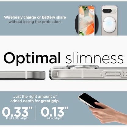 Spigen Ultra Hybrid for Pixel 9 / Pro Case, Crystal Clear - color: Clear, size: Pixel 9 / Pixel 9 Pro