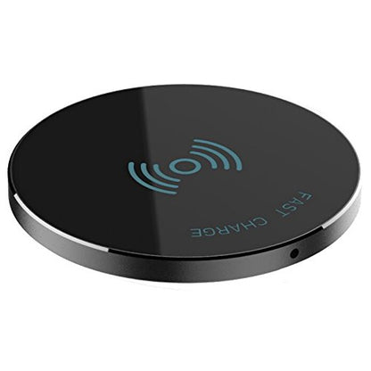Rnds Fast Charge Wireless Charging Pad for Apple iPhone (8, Plus, X, XR, XS, Max), Samsung Galaxy (S9, Plus, S8, Plus, Note), LG and Other Qi Enabled Devices (Black)