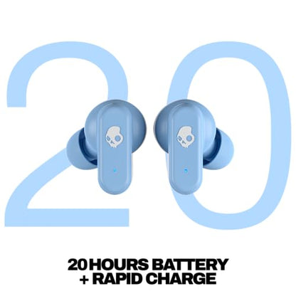 Skullcandy Dime 3 Wireless In-Ear Bluetooth Earbuds - Preppy Blue - color: Preppy Blue
