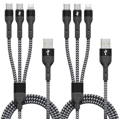 ANSEIP Multi Charging Cable, 3 in 1 Charging Cable for Multiple Devices - color: Grey