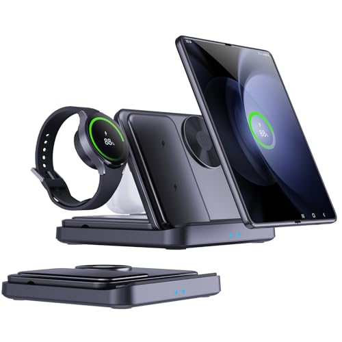 3 in 1 Foldable Wireless Charging Station for Galaxy Z Fold &Z Flip