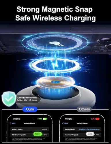 5-in-1 Magnetic Wireless Charging Station for Apple Device, Portable Bluetooth Speaker with Adjustable Night Light, 33W Fast Charger Stand for iPhone 17/16/15/14/13 Pro Max, Apple Watch, AirPods - color: White
