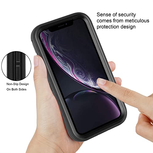 Co-Goldguard Case for iPhone XR Case 3-Layer Heavy Duty Bumper Cover Military Grade Drop Protection Shockproof Phone Case for iPhone XR 6.1 Black - color: Black01
