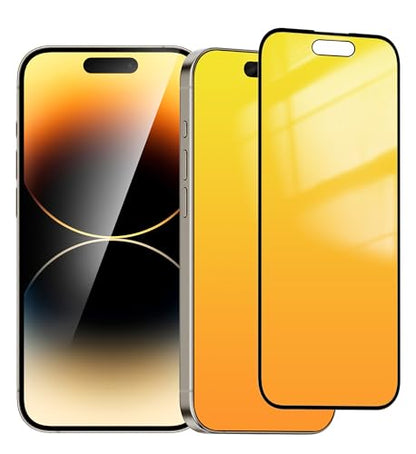 Privacy Screen Protector for iPhone 15 Pro Max 2 Pack (Gold) - color: for iPhone 15 Pro Max (Gold)