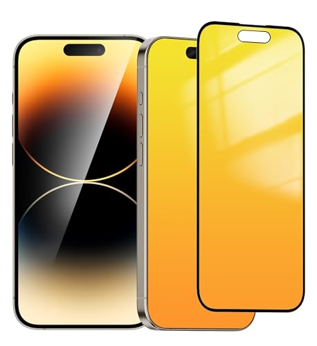 Privacy Screen Protector for iPhone 15 Pro Max 2 Pack (Gold) - color: for iPhone 15 Pro Max (Gold)
