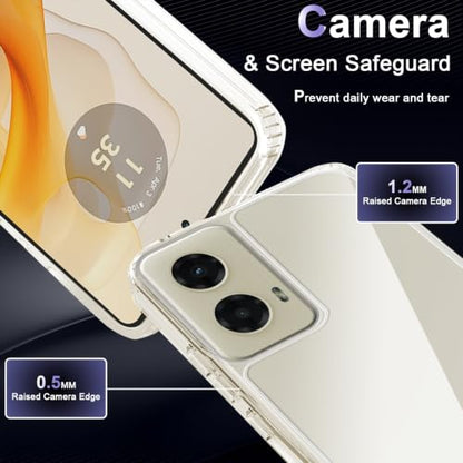 Case for Motorola Moto G Stylus 5G 2024, Military Grade Drop Protection Phone Case, Yellowing Resistant, Anti-Scratch Hard PC Back, Shockproof Hard Ultra-Thin Protective Cover, Clear - size: Motorola Moto G Stylus 5G (2024)