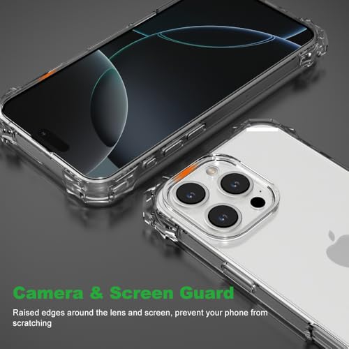 for iPhone 16 Pro Max Crystal Clear Case with Detachable Adjustable Crossbody Strap, Slim Fit Shockproof Protective Phone Case with Anti-Lost Shoulder Neck Lanyard 6.9" 2024 - size: iPhone 16 Pro Max