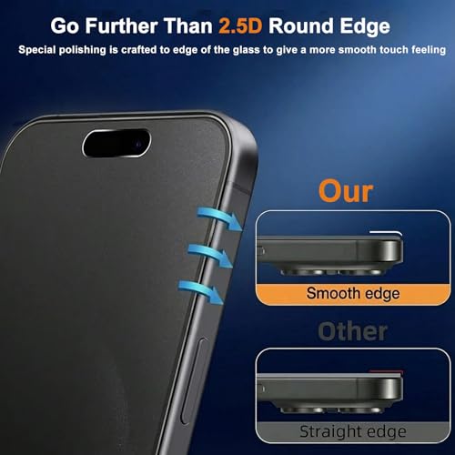 3 Pack Matte Privacy TPU Screen Protector for iPhone 16e / 17e 6.1 Inch - size: iPhone 16e/17e
