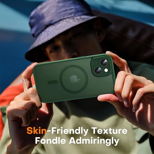 TOCOL for iPhone 13 Case, Compatible with MagSafe, Alpine Green - color: Alpine Green, size: Iphone 13
