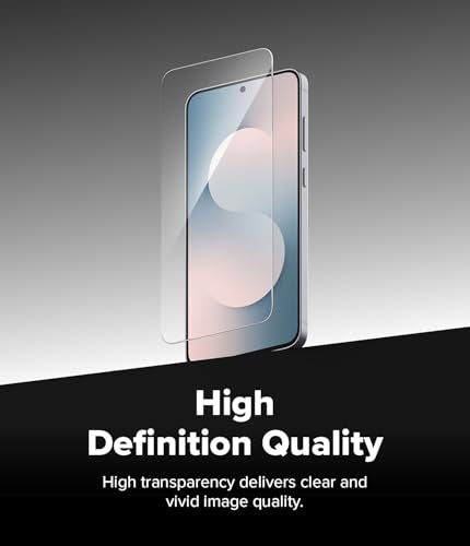 Ringke for Samsung Galaxy S25 FE Screen Protector [Easy Slide, 2 Pack] | Easy Installation with Alignment Tool, Case Friendly Premium 9H Hardness Tempered Glass - size: Galaxy S25 FE