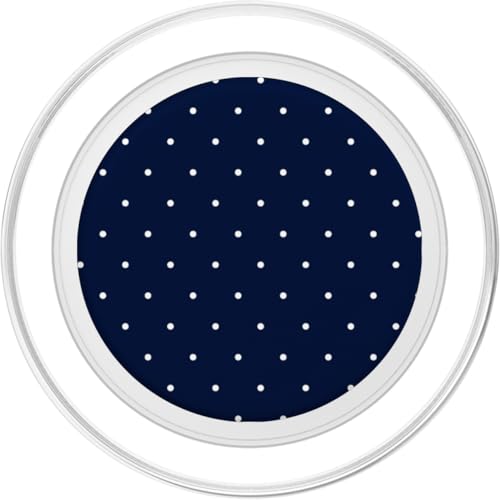 Navy Blue Polka Dot PopSockets PopGrip for MagSafe - style: Magnetic PopGrip