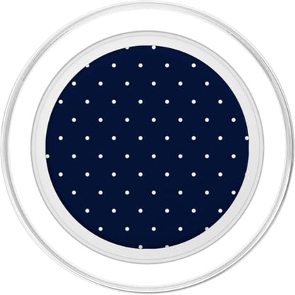Navy Blue Polka Dot PopSockets PopGrip for MagSafe - style: Magnetic PopGrip