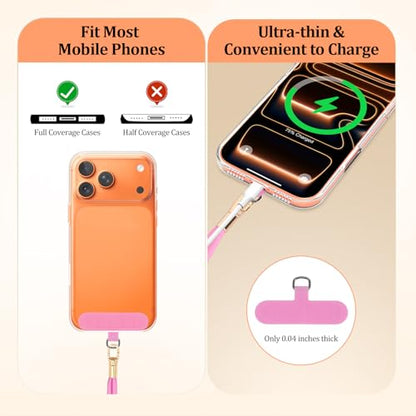 Dadanism Universal Phone Lanyard Set, Pink - color: Pink, style: Set