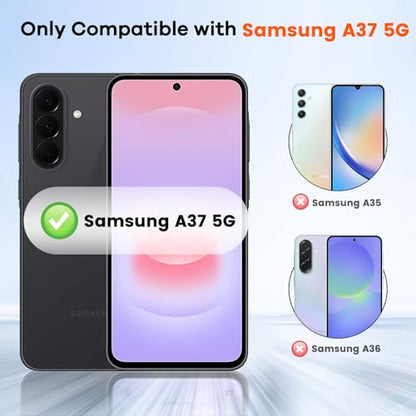3+3 for Samsung Galaxy A37 5G Privacy Screen Protector Camera Protector - size: Galaxy A37 Privacy