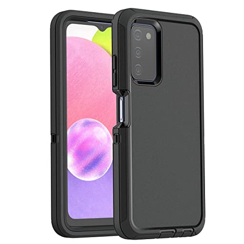 AICase for Galaxy A03S Case,Heavy Duty Drop Protection Full Body Rugged Shockproof/Dust Proof 3-Layer Military Protective Tough Durable Phone Cover for Samsung Galaxy A03S(US Version) Black - color: Black