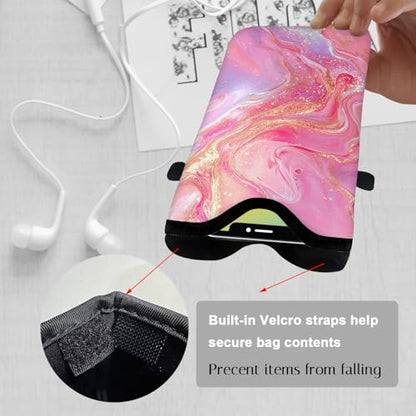 Neoprene Cell Phone Sleeve Pouch Case Bag with Crossbody Strap Neck Lanyard for Women 7.1 X 3.9 in Gilding - color: Gilding