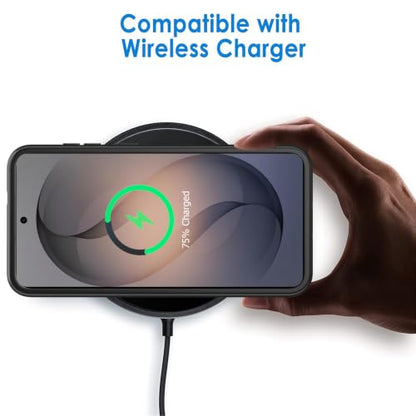 Battery Case for Galaxy S26,Upgraded 10000mAh High Capacity Rechargeable Portable Protective Extended Charger Case Wireless Charging Compatible with s26 (6.3 inch) Charging Case & Carplay Black - size: Galaxy S26