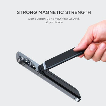 Satechi MagSafe Wallet Stand, Card Holder, NFC Pass-Through - color: Jet Black