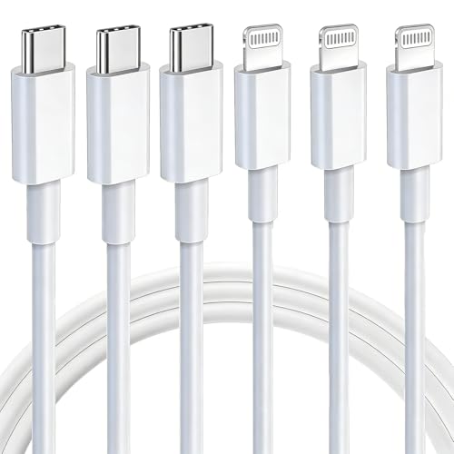 iPhone Charger 3Pack 10 FT USB C to Lightning Cable [Apple MFi Certified] - color: Whtie, size: 10FT