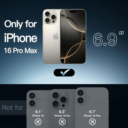 JETech Case for iPhone 16 Pro Max 6.9-Inch, Non-Yellowing Shockproof Phone Bumper Cover, Anti-Scratch Clear Back (Natural Titanium) - color: Natural Titanium, size: iPhone 16 Pro Max