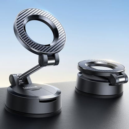 Lamicall for Magsafe Car Mount Dashboard Windshield 70LBS Powerful Suction - color: Carbon Fiber