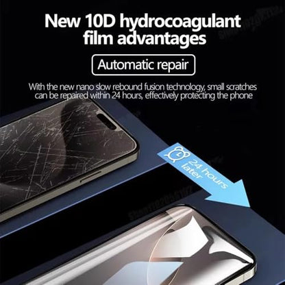 3pcs Dust-Proof Hydrogel film for iPhone 17 Pro 6.3" 2025 Soft TPU Screen Protector HD Clear Gel film Fingerprint-unlocked Ultra-thin Automatic Repair