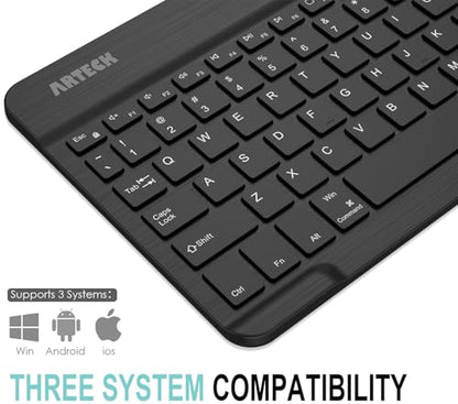 Arteck Universal Backlit Wireless Bluetooth Keyboard for iPad, Tablet, PC