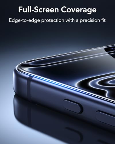 ESR 2 Pack Armorite for iPhone 17 Pro Screen Protector, UltraFit Tray - size: iPhone 17 Pro 6.3 inch