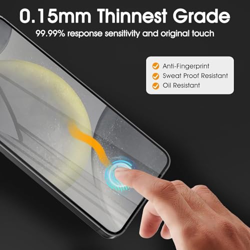 3 Pack Screen Protector Compatible for Samsung Galaxy A17 6.7 Inch, HD Clear Flexible Soft TPU Hydrogel Film for Samsung Galaxy A17 - Support Fingerprint Unlock, High Sensitivity - size: Samsung Galaxy A17